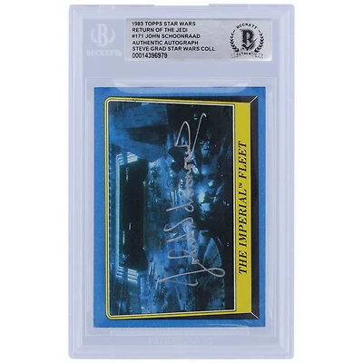 John Schoonraad Star Wars Autographed 1983 Topps Return of the Jedi #171 BGS Authenticated Card