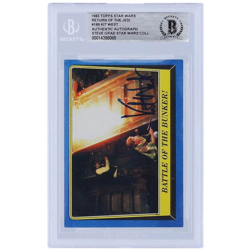 Kit West Star Wars Autographed 1983 Topps Return of the Jedi #189 BGS Authenticated Card