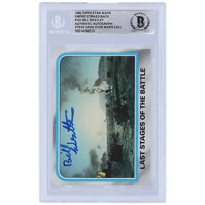 Bill Westley Star Wars Autographed 1980 Topps The Empire Strikes Back #161 BGS Authenticated Card