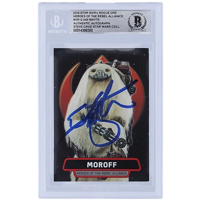 Ian Whyte Star Wars Autographed 2016 Topps Rogue One #HR12 BGS Authenticated Card