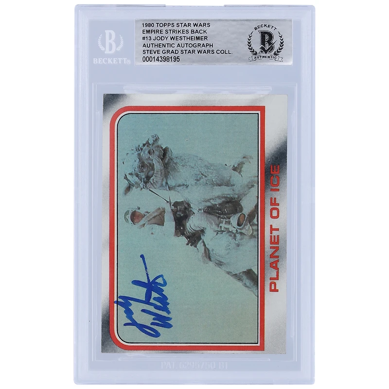Jody Westheimer Star Wars Autographed 1980 Topps The Empire Strikes Back #13 BGS Authenticated Card