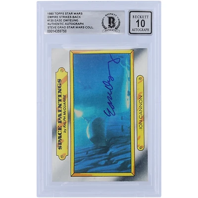 Ease Owyeung Star Wars Autographed 1980 Topps The Empire Strikes Back #130 BGS Authenticated 10 Card