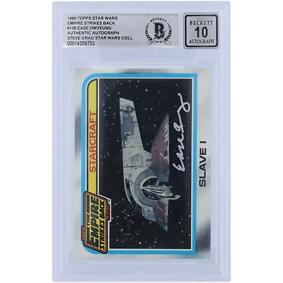 Ease Owyeung Star Wars Autographed 1980 Topps The Empire Strikes Back #138 BGS Authenticated 10 Card