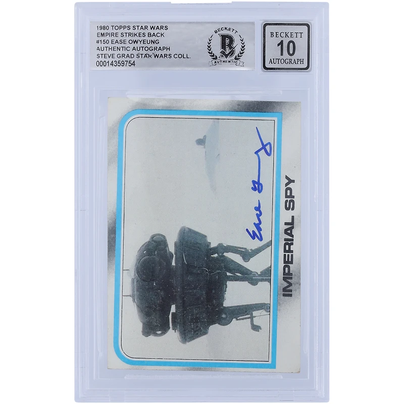 Ease Owyeung Star Wars Autographed 1980 Topps The Empire Strikes Back #150 BGS Authenticated 10 Card