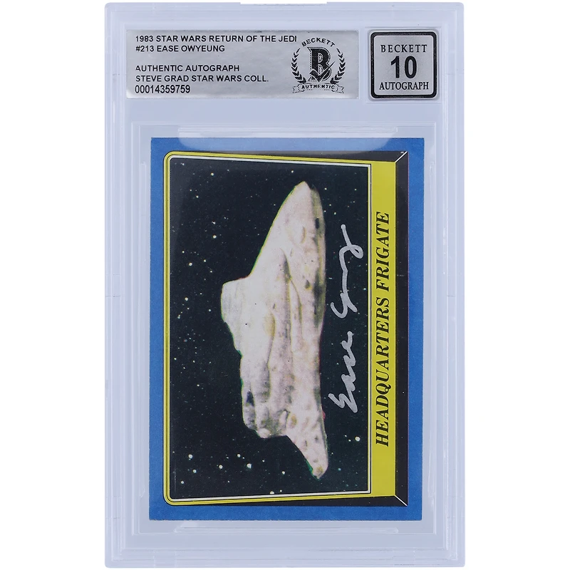 Ease Owyeung Star Wars Autographed 1983 Topps Return of the Jedi #213 BGS Authenticated 10 Card