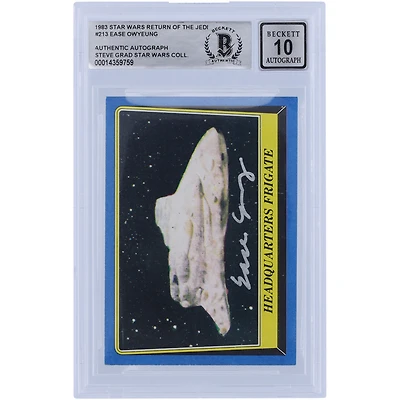 Ease Owyeung Star Wars Autographed 1983 Topps Return of the Jedi #213 BGS Authenticated 10 Card