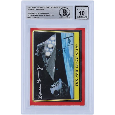 Ease Owyeung Star Wars Autographed 1983 Topps Return of the Jedi #9 BGS Authenticated 10 Card