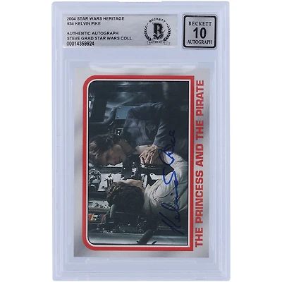 Kelvin Pike Star Wars Autographed 2004 Topps Heritage #34 BGS Authenticated 10 Card