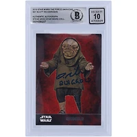 Scott Richardson Autographed 2015 Topps Star Wars The Force Awakens #37 BGS Authenticated 10 Card with "Quiggold" Inscription