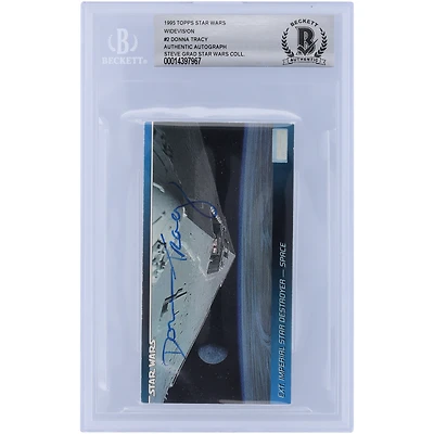 Donna Tracy Star Wars Autographed 1995 Topps Star Wars Widevision #2 BGS Authenticated Card