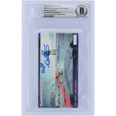 Bill Westley Star Wars Autographed 1995 Topps Star Wars Widevision #38 BGS Authenticated Card