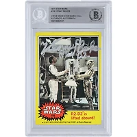 Kenny Baker Autographed 1977 Topps Star Wars #156 BGS Authenticated Card with "R2-D2" Inscription
