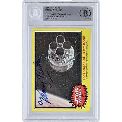 Kenny Baker Autographed 1977 Topps Star Wars #155 BGS Authenticated Card