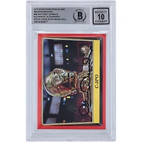 Anthony Daniels Autographed 2016 Topps Star Wars Rogue One Mission Briefing C-3PO #98 BGS Authenticated 10 Card