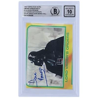 David Prowse Star Wars Autographed 1980 Topps The Empire Strikes Back Darth Vader #319 BGS Authenticated 10 Card
