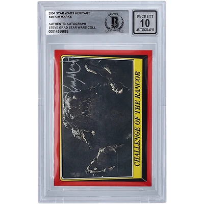 Kim Marks Star Wars Autographed 2004 Topps Heritage #49 BGS Authenticated 10 Card