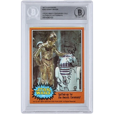 Kenny Baker Autographed 1977 Topps Star Wars #285 BGS Authenticated Card