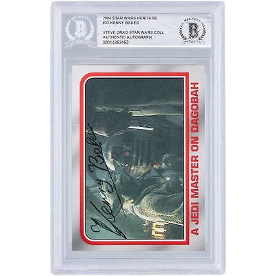 Kenny Baker Star Wars Autographed 2004 Topps Heritage #33 BGS Authenticated Card