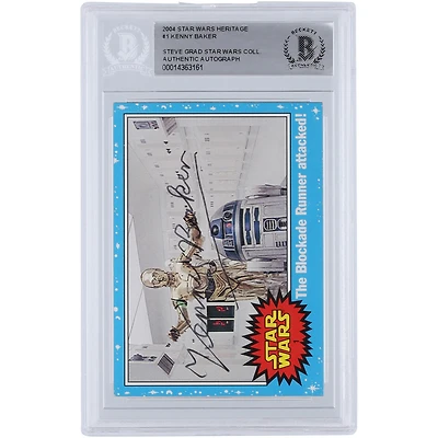 Kenny Baker Star Wars Autographed 2004 Topps Heritage #1 BGS Authenticated Card