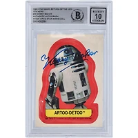 Kenny Baker Star Wars Autographed 1983 Topps Return of the Jedi Sticker #39 BGS Authenticated 10 Card