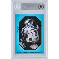 Kenny Baker Star Wars Autographed 1983 Topps Return of the Jedi Sticker #18A BGS Authenticated Card