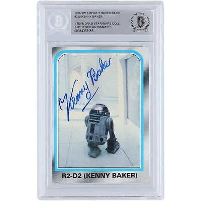 Kenny Baker Star Wars Autographed 1980 Topps The Empire Strikes Back #229 BGS Authenticated Card