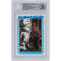 Kenny Baker Star Wars Autographed 1983 Topps Return of the Jedi Sticker #53 BGS Authenticated Card