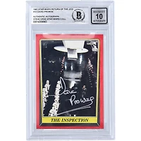 David Prowse Star Wars Autographed 1983 Topps Return of the Jedi Darth Vader #10 BGS Authenticated 10 Card