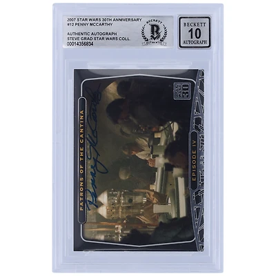Penny McCarthy Star Wars Autographed 2007 Topps 30th Anniversary #12 BGS Authenticated 10 Card
