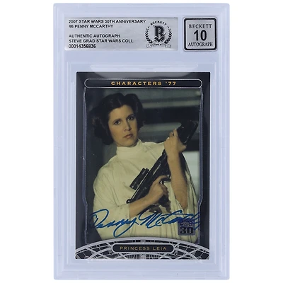 Penny McCarthy Star Wars Autographed 2007 Topps 30th Anniversary #6 BGS Authenticated 10 Card