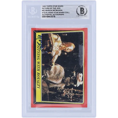 Marghi McMahon Star Wars Autographed 1983 Topps Return of the Jedi #82 BGS Authenticated Card
