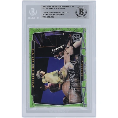 Michael McAlister Star Wars Autographed 2007 Topps 30th Anniversary #87 BGS Authenticated Card