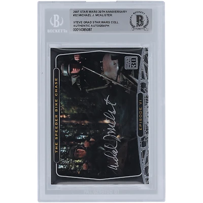 Michael McAlister Star Wars Autographed 2007 Topps 30th Anniversary #32 BGS Authenticated Card