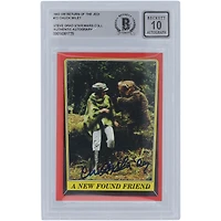 Chuck Wiley Star Wars Autographed 1983 Topps Return of the Jedi #72 BGS Authenticated 10 Card