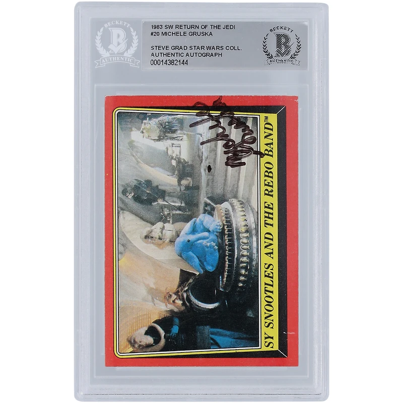 Micahel Gruska Star Wars Autographed 1983 Topps Return of the Jedi #20 BGS Authenticated Card