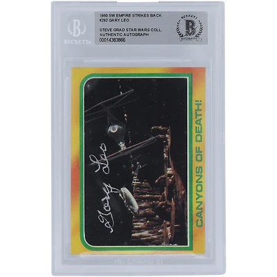 Gary Leo Star Wars Autographed 1980 Topps The Empire Strikes Back #292 BGS Authenticated Card