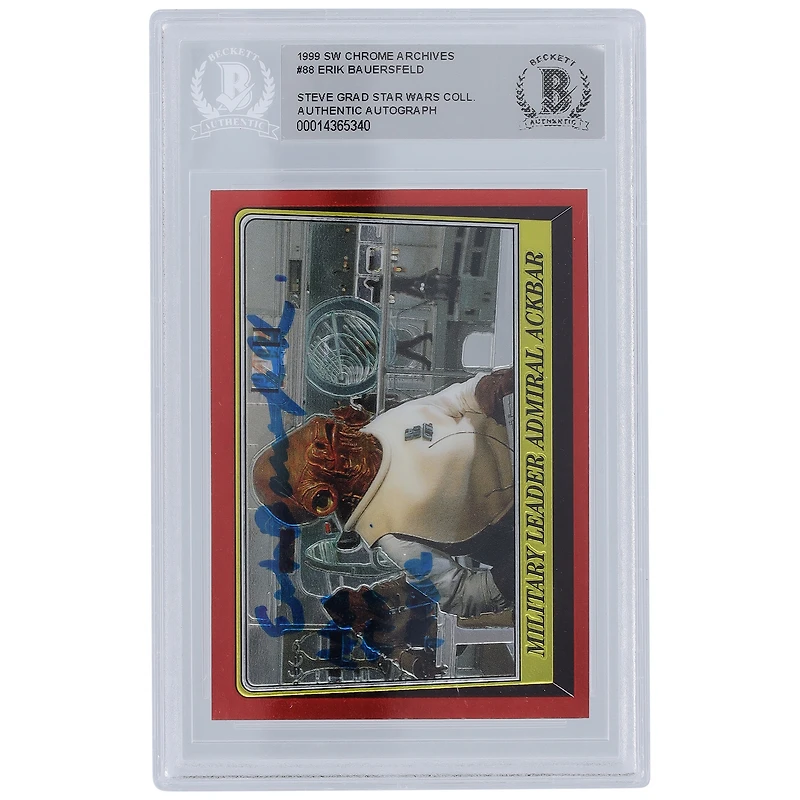Erik Bauserfeld Star Wars Autographed 1999 Topps Chrome Archives #88 BGS Authenticated Card with "AKA Tim Rose" Inscription