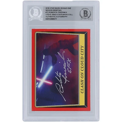 Roberta Friedman Star Wars Autographed 2016 Topps Rogue One Mission Briefing #73 BGS Authenticated Card with "SFX" Inscription