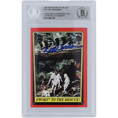 Ted Grossman Star Wars Autographed 1983 Topps Return of the Jedi #111 BGS Authenticated Card