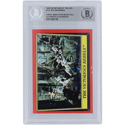 Ted Grossman Star Wars Autographed 1983 Topps Return of the Jedi #114 BGS Authenticated Card