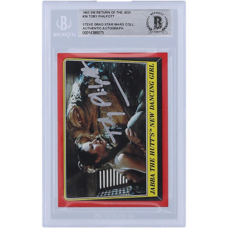 Toby Philpott Star Wars Autographed 1983 Topps Return of the Jedi #39 BGS Authenticated Card