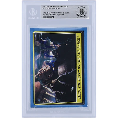 Toby Philpott Star Wars Autographed 1983 Topps Return of the Jedi #172 BGS Authenticated Card