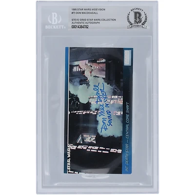 Don MacDougall Star Wars Autographed 1995 Topps The Empire Strikes Back Widevision #73 BGS Authenticated Card with "Sound Mixer" Inscription