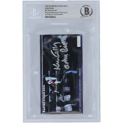 Ken Colley Star Wars Autographed 1995 Topps The Empire Strikes Back Widevision #57 BGS Authenticated Card with "Adm. Piett" Inscription
