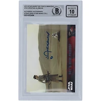 Christian Alzmann Star Wars Autographed 2015 Topps The Force Awakens #79 BGS Authenticated 10 Card