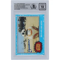 Christian Alzmann Star Wars Autographed 2015 Topps Journey To The Force Awakens #82 BGS Authenticated 10 Card