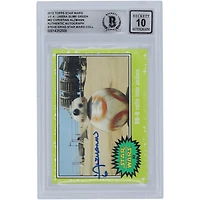 Christian Alzmann Star Wars Autographed 2015 Topps Journey To The Force Awakens Slime Green #82 BGS Authenticated 10 Card