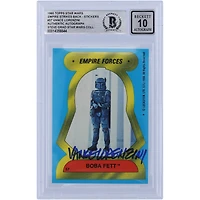 Vance Lorenzini Star Wars Autographed 1980 Topps The Empire Strikes Back Stickers #57 BGS Authenticated 10 Card
