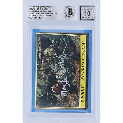 Marghi McMahon Star Wars Autographed 1983 Topps Return of the Jedi #138 BGS Authenticated 10 Card