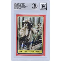 Marghi McMahon Star Wars Autographed 1983 Topps Return of the Jedi #103 BGS Authenticated 10 Card